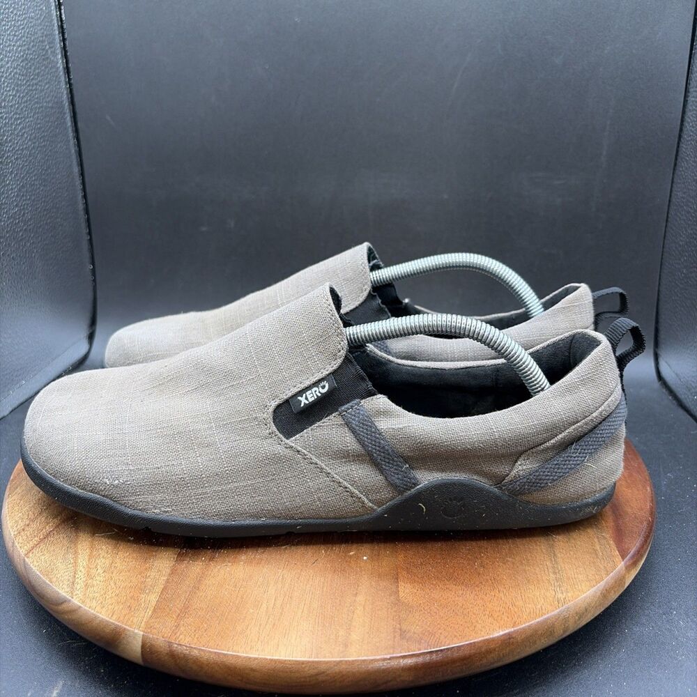 Xero Aptos Barefoot Mens Size 11 Slip On Shoes Grey Tan Barefoot Sneakers